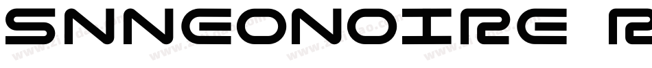 SNNEONOIRE regular字体转换